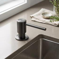 Pure.Sink Elite Steel Shine built-in soap dispenser PVD Gun Metal, refillable from above PS9010-61
